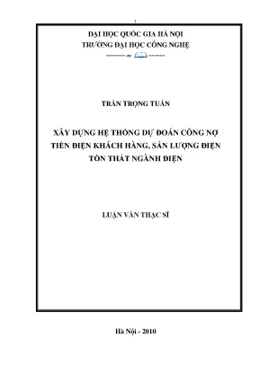 Dự đoán nợ tiền điện & tổn thất điện: Giải pháp ngành