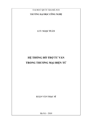 Luận văn: Hệ thống hỗ trợ tư vấn TMĐT