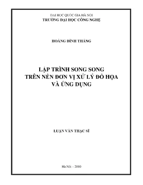 Lập Trình Song Song GPU: Luận Văn & Ứng Dụng