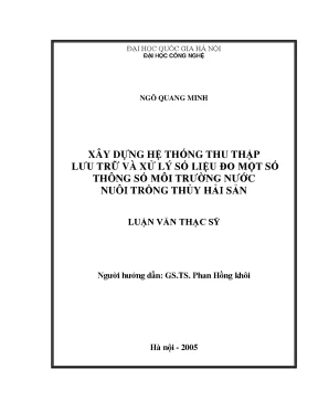 Hệ thống thu thập và xử lý dữ liệu môi trường nước