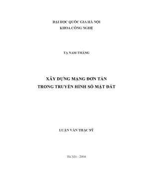 Mạng đơn tần: Luận văn thạc sĩ truyền hình số mặt đất