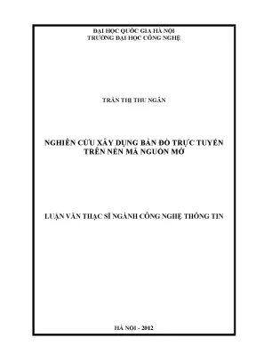 Bản đồ trực tuyến mã nguồn mở: Luận văn thạc sĩ