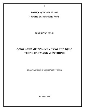MPLS: Ứng dụng trong mạng viễn thông hiện đại
