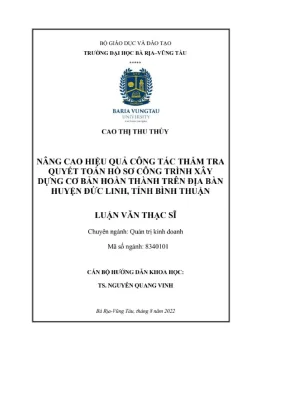 Nâng cao hiệu quả thẩm tra quyết toán công trình xây