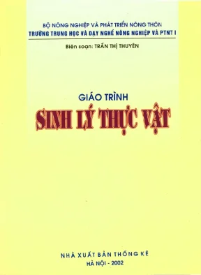 Giáo trình sinh lý thực vật 2003 Thống kê 161 trang