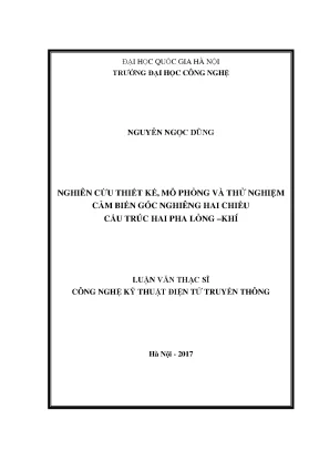 Cảm biến góc nghiêng 2 chiều: Thiết kế & Mô phỏng