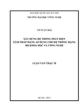 Phát hiện xâm nhập mạng: Luận văn thạc sĩ CNTT
