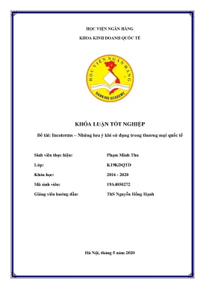 Incoterms: Những lưu ý khi sử dụng trong thương mại quốc tế
