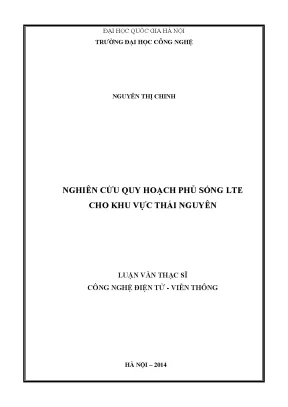 Quy hoạch phủ sóng LTE cho Thái Nguyên
