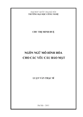 Luận văn: Mô hình hóa yêu cầu bảo mật