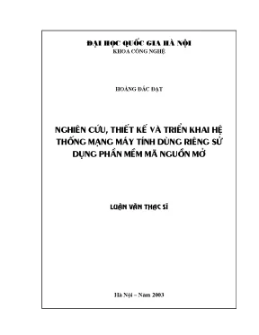 Mạng Riêng Ảo Mã Nguồn Mở: Thiết Kế & Triển Khai