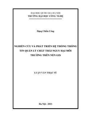 Quản lý chất thải nguy hại bằng GIS