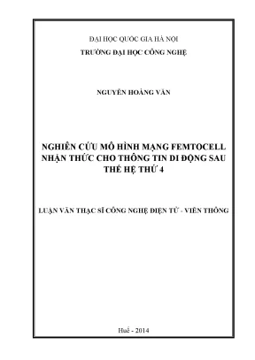 Mạng Femtocell Nhận Thức: Nghiên cứu cho 5G