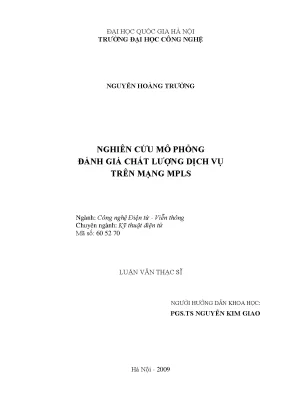 Đánh giá chất lượng dịch vụ MPLS qua mô phỏng