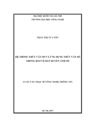 Thủy vân số: Bảo vệ bản quyền ảnh số hiệu quả