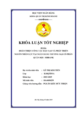 Đào tạo và phát triển nguồn nhân lực MBBank