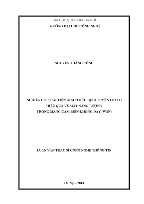 Cải tiến LEACH cho Mạng Cảm Biến Không Dây (WSN)