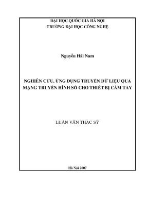 Truyền Dữ Liệu Số Cho Thiết Bị Cầm Tay
