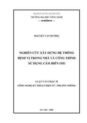 Luận văn: Định vị trong nhà bằng IMU