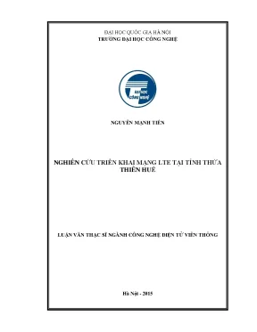 Nghiên cứu triển khai mạng LTE tại Thừa Thiên Huế