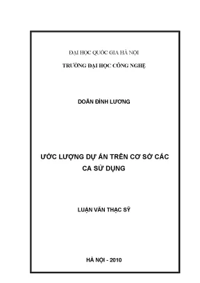 Ước Lượng Dự Án: Luận Văn Thạc Sĩ Ca Sử Dụng