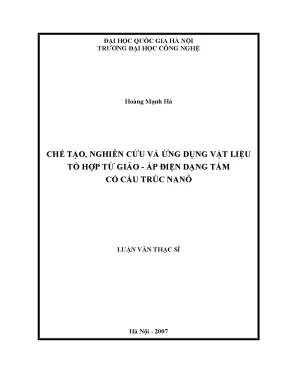 Vật liệu tổ hợp từ giảo áp điện cấu trúc nano