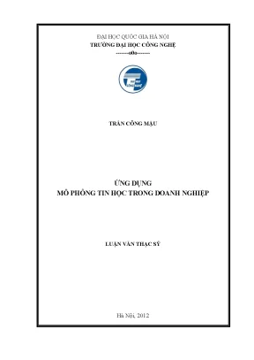 Ứng dụng mô phỏng tin học trong doanh nghiệp