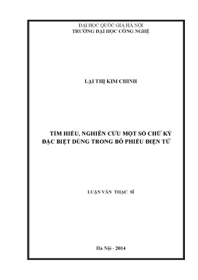 Chữ ký điện tử đặc biệt cho bỏ phiếu: Nghiên cứu luận văn