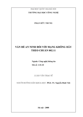 Luận văn: An ninh mạng không dây 802.11
