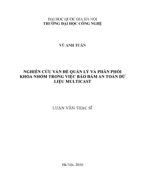 Quản lý khóa nhóm: An toàn dữ liệu Multicast