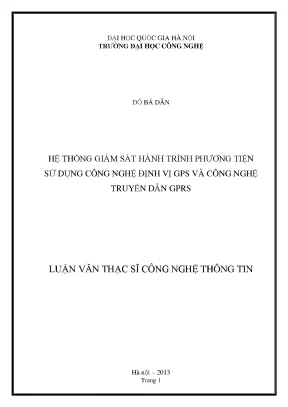 Giám Sát Hành Trình GPS & GPRS: Luận Văn Thạc Sĩ