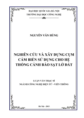 Cụm cảm biến cảnh báo sạt lở đất: Nghiên cứu & Xây dựng