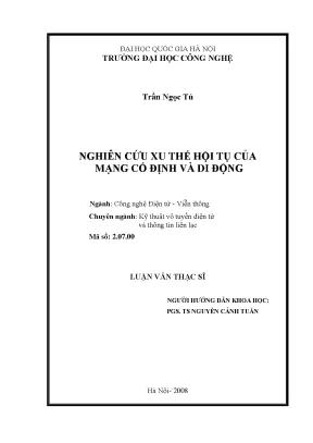 Hội tụ mạng cố định và di động: Nghiên cứu xu thế