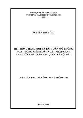 Mô phỏng hệ thống hàng đợi tại cửa khẩu sân bay