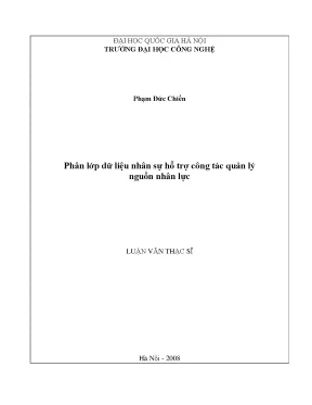 Phân Lớp Dữ Liệu Nhân Sự: Hỗ Trợ Quản Lý Nguồn Nhân Lực