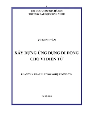Ứng dụng di động cho ví điện tử: Luận văn thạc sĩ
