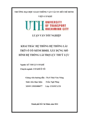 Hệ thống lái Mitsubishi & mô hình trợ lực thuỷ lực