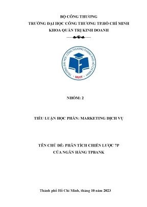 Phân tích chiến lược 7P của TPBank (Marketing Mix)