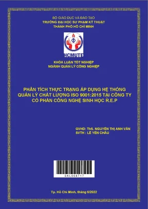 Phân tích áp dụng ISO 9001:2015 tại công ty R.E.P