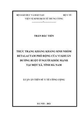 Uận án tiến sĩ y tế công cộng thực