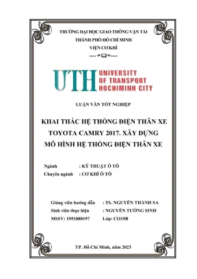 Khai thác hệ thống điện thân xe toyota