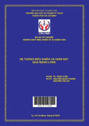 Đồ án: Hệ thống điều khiển, giám sát từ xa qua mạng LoRa