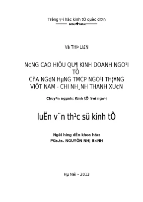 Kinh doanh ngoại tệ Vietcombank: Giải pháp & hiệu quả