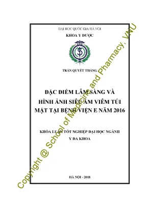 Đặc điểm lâm sàng và hình ảnh siêu âm