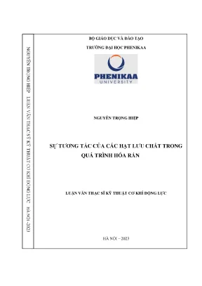 Tương tác hạt lưu chất trong quá trình hóa rắn: Nghiên cứu