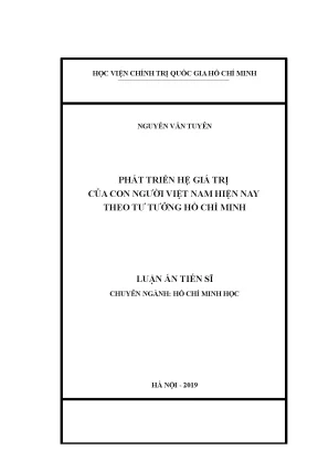 Phát triển hệ giá trị của con người
