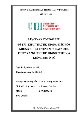 Khai thác hệ thống điều hòa không khí