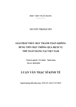 Giải pháp thúc đẩy thanh toán thẻ không tiền mặt tại VN