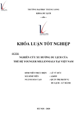 Xu hướng du lịch của thế hệ younger