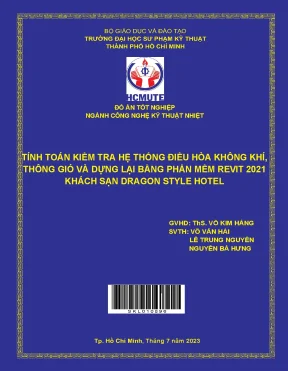 Tính toán và dựng mô hình Revit HVAC cho khách sạn